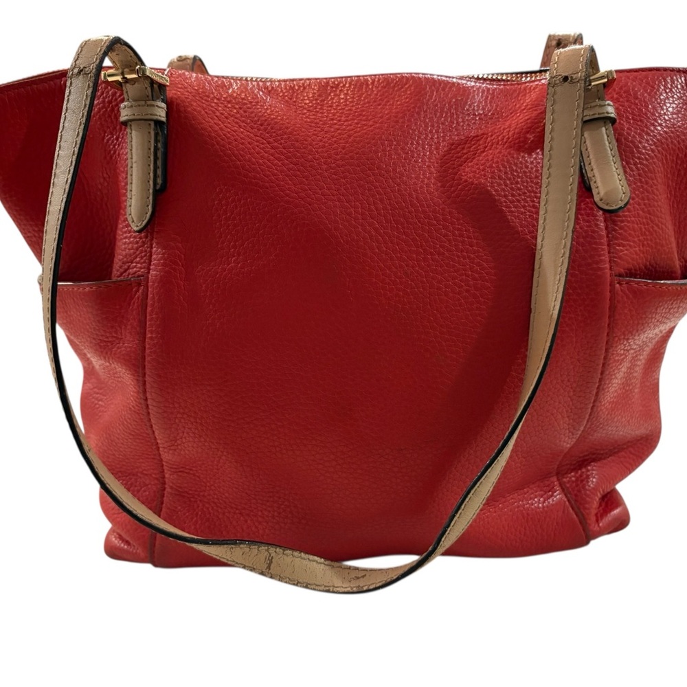 Michael Kors Red Leather Shoulder Bag